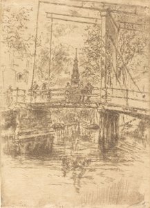 Küçük Asma Köprü, Amsterdam, 1889. by James Abbott McNeill Whistler