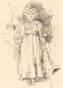Küçük Evelyn, 1896. by James Abbott McNeill Whistler