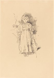 Küçük Evelyn, 1896. by James Abbott McNeill Whistler