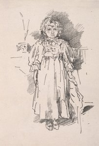 Küçük Evelyn, 1896. by James Abbott McNeill Whistler
