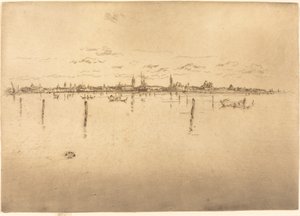 Küçük Venedik, 1880. by James Abbott McNeill Whistler
