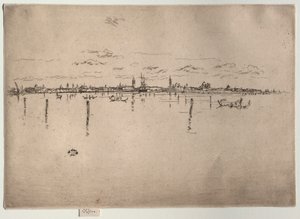 Küçük Venedik, 1880. by James Abbott McNeill Whistler