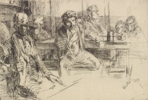 Kıyı erkekleri, 1859. by James Abbott McNeill Whistler