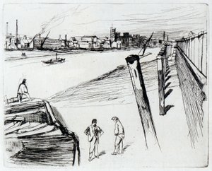 değirmen bankası by James Abbott McNeill Whistler