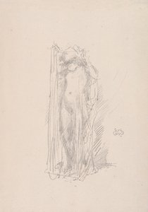Model Draping, 1890. by James Abbott McNeill Whistler
