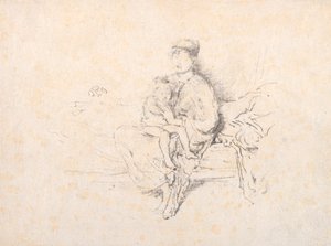 Anne ve Çocuk, No. 2, 1896. by James Abbott McNeill Whistler