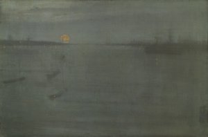 Gece: Mavi ve Altın - Southampton Su, 1872. by James Abbott McNeill Whistler