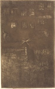 Gece: Dans Evi, 1889. by James Abbott McNeill Whistler