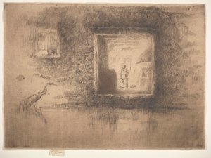 Gece: Fırın, 1879-1880. by James Abbott McNeill Whistler