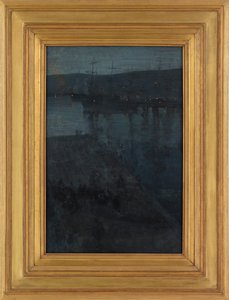 Mavi ve Altın Gece: Valparaiso, 1866-ca. 1874. by James Abbott McNeill Whistler