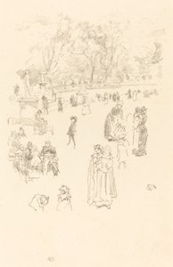 Nursemaids: Lüksemburg Maids, 1894. by James Abbott McNeill Whistler