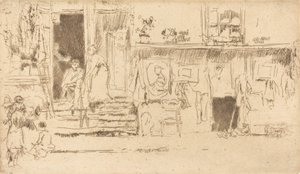 Eski Giyim Mağazası, No.II, c. 18841886. by James Abbott McNeill Whistler