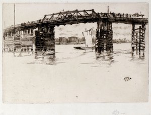 Eski Battersea Köprüsü by James Abbott McNeill Whistler