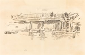 Eski Battersea Köprüsü, 18791887. by James Abbott McNeill Whistler