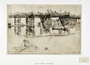 Eski Putney Köprüsü by James Abbott McNeill Whistler