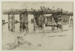 Eski Putney Köprüsü by James Abbott McNeill Whistler