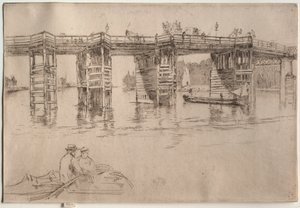 Eski Putney Köprüsü, 1879. by James Abbott McNeill Whistler