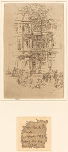 Saraylar, Brüksel, 1887. by James Abbott McNeill Whistler