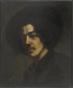 Şapkalı Whistler Portresi, 1857-59 by James Abbott McNeill Whistler