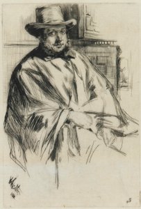 Bir adamın portresi, 1860. by James Abbott McNeill Whistler
