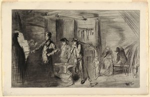 Baskı, Forge, Thames ve diğer konulardaki Gravürler serisinden, 1861 by James Abbott McNeill Whistler