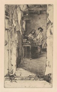 Paçavra Toplayıcılar, Mouffetard Mahallesi, Paris, 1858. by James Abbott McNeill Whistler