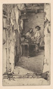 Paçavra Toplayıcılar, Mouffetard Mahallesi, Paris, 1858. by James Abbott McNeill Whistler