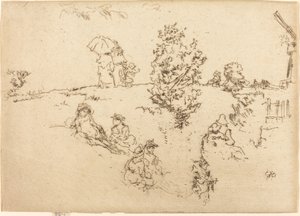Surlar, Sandviç, c. 1887. by James Abbott McNeill Whistler