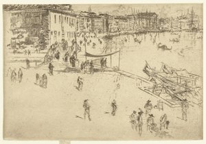 Riva del Sciavoni Riva, nr. 2 Yirmi altı gravür seti (seri başlığı) by James Abbott McNeill Whistler