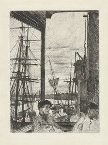 Rotherhithe Thames ve diğer konulardaki sahnelerin on altı gravürü (seri başlığı) by James Abbott McNeill Whistler