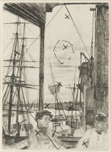 Rotherhithe, 1860. by James Abbott McNeill Whistler