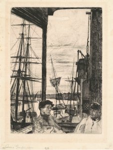 Rotherhithe, 1860. by James Abbott McNeill Whistler
