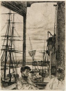 Rotherhithe, 1860. by James Abbott McNeill Whistler