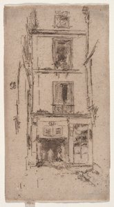 Rue des Bons Enfants, Turlar. by James Abbott McNeill Whistler