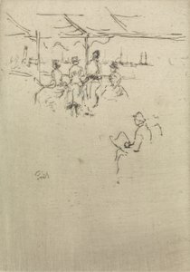 Ryde İskelesi, The Naval Review, 1887 başlıklı on iki gravürden by James Abbott McNeill Whistler