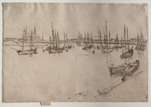 San Giorgio, Venedik, 1886. by James Abbott McNeill Whistler