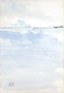 Deniz manzarası (kağıt üzerine sulu boya) by James Abbott McNeill Whistler