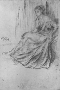 Oturan Kız, c1869, 1904 by James Abbott McNeill Whistler