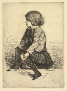 Seymour Haden Jr., Oturmuş. by James Abbott McNeill Whistler