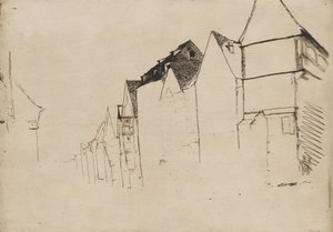 Evlerin Kroki, 1858. by James Abbott McNeill Whistler