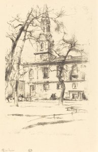 St. Giles-in-the-Fields, 1896. by James Abbott McNeill Whistler
