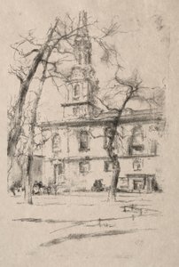 St. Giles-in-the-Fields, 1896. by James Abbott McNeill Whistler