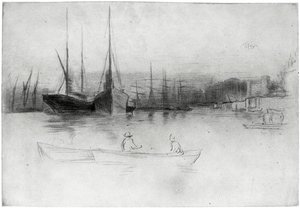 Kule açıklarında vapurlar, 1875 1904. by James Abbott McNeill Whistler