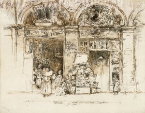 Ayçiçekleri, Rue des Beaux-Arts, c.1892-93 by James Abbott McNeill Whistler