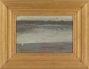 Gri Senfoni: Sabah Erken, Thames, 1871. by James Abbott McNeill Whistler