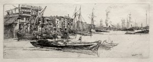 Thames Deposu, 1871. by James Abbott McNeill Whistler