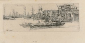 Thames Depoları, 1859. by James Abbott McNeill Whistler