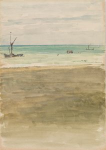 Yıkananlar, 1882-1883. by James Abbott McNeill Whistler