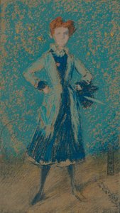 Mavi Kız, c1874 by James Abbott McNeill Whistler