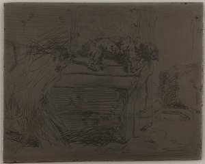 Kulübedeki Köpek, 1858. by James Abbott McNeill Whistler